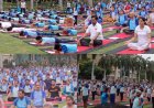 AIIMS में योग दिवस का आयोजन, डॉक्टरों और मरीजों ने मिलकर किया योग