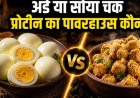 अंडा vs सोया चंक्स: प्रोटीन के मामले में कौन है ज्यादा फायदेमंद, जानिए एक्सपर्ट्स की राय