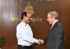 पुलिस महानिदेशक कैलाश मकवाणा से नीदरलैंड के कॉन्सुल जनरल ने की शिष्टाचार भेंट