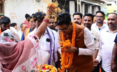 मिडमिडा में विकास कार्यों को मिली नई सौगात, वित्त मंत्री ओ.पी. चौधरी ने किया शिलान्यास एवं लोकार्पण