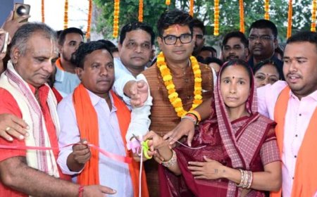 तुरंगा को मिली विकास कार्यों की सौगात, वित्त मंत्री ओ.पी. चौधरी ने किया लोकार्पण