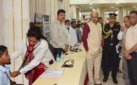 लोकभवन में लगा बाल रोग शिविर, राज्यपाल डेका ने स्वास्थ्य परीक्षण व्यवस्था का लिया जायजा