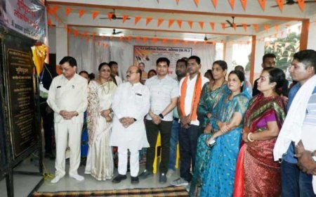उद्योग मंत्री  लखनलाल देवांगन ने कोरबा में किया विकास कार्येा का भूमिपूजन