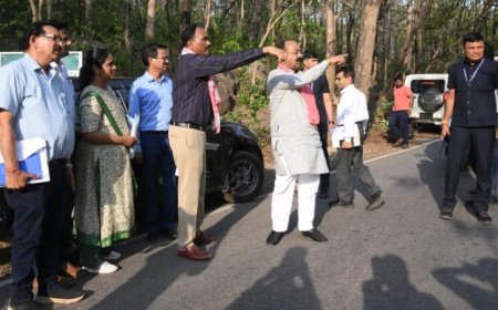 उप मुख्यमंत्री अरुण साव ने 308 करोड़ की लागत से बन रहे केशकाल घाट बायपास रुट का किया निरीक्षण