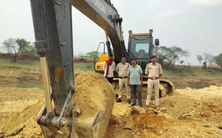खनिज उड़नदस्ता दल का बड़ा एक्शन 15 संदिग्ध स्थानों पर छापा, अवैध खनन-परिवहन में लगे 14 वाहन जब्त