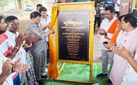 उद्योग मंत्री ने किया 40 लाख रूपए के सड़क डामरीकरण कार्य का शुभारंभ