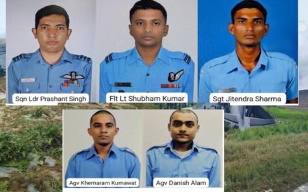 प्लेन क्रैश में देश ने खोए 5 जांबाज, एयरफोर्स ने हादसे की जांच के लिए कोर्ट ऑफ इंक्वायरी के आदेश दिए