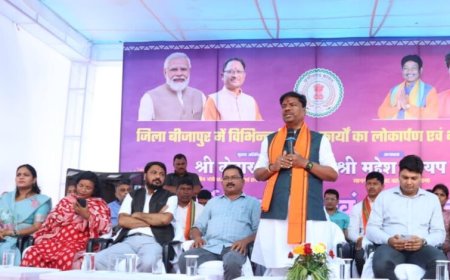 वन मंत्री केदार कश्यप ने  बीजापुर जिले को 18 करोड़ रुपए से अधिक के विकास कार्यों की दी सौगात