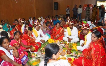 मुख्यमंत्री कन्या विवाह योजना के तहत जगदलपुर में 17 जोड़ों ने थामा एक-दूजे का हाथ