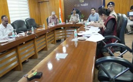मोहर्रम, ताजिया जुलूस और राष्ट्रपति के प्रस्तावित भ्रमण को लेकर सुरक्षा तैयारियों की उच्च स्तरीय समीक्षा