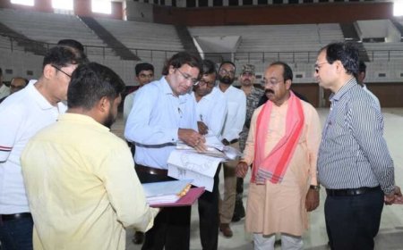 बहतराई खेल प्रशिक्षण केन्द्र में निर्माण और मरम्मत के कार्यों में देरी पर भड़के उप मुख्यमंत्री  अरुण साव