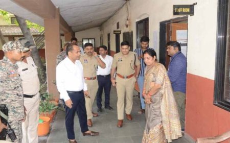 NEET UG 2026 री-एग्जाम को लेकर प्रशासन अलर्ट, कलेक्टर ने परीक्षा केंद्रों का किया निरीक्षण