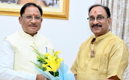 मुख्यमंत्री से छत्तीसगढ़ योग आयोग के नवनियुक्त अध्यक्ष संजय अग्रवाल ने की सौजन्य मुलाकात