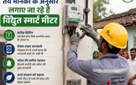 छत्तीसगढ़ में हो रहा है तय मानकों के अनुसार लगाए जा रहे है विद्युत स्मार्ट मीटर