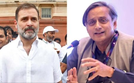 भाजपा का कांग्रेस पर हमला: शशि थरूर के बयान को लेकर राहुल गांधी पर उठाए सवाल