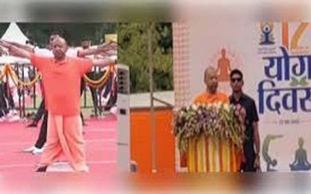 योग दिवस पर योगमय हुआ उत्तर प्रदेश, झांसी में सीएम योगी ने किया योगाभ्यास