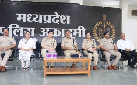 पुलिस प्रशिक्षण शालाभौंरी में 572 नव आरक्षकों के बुनियादी प्रशिक्षण सत्र का शुभारंभ