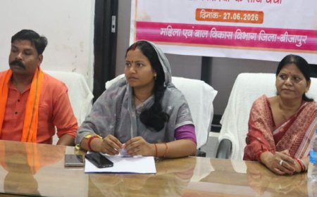रायपुर : नक्सल मुक्त बीजापुर अब विकसित बीजापुर की ओर बढ़ रहा-मंत्री  लक्ष्मी राजवाड़े
