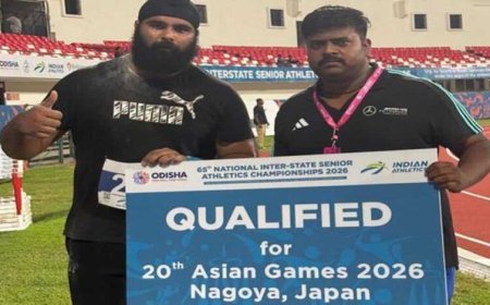 65वीं राष्ट्रीय अंतर्राज्यीय सीनियर एथलेटिक्स चैंपियनशिप में समरदीप सिंह ने जीता रजत पदक