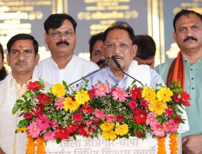 मुख्यमंत्री विष्णु देव साय ने जांजगीर-चांपा जिले में 295 करोड़ रुपये से अधिक के 341 विकास कार्यों का किया लोकार्पण एवं भूमिपूजन