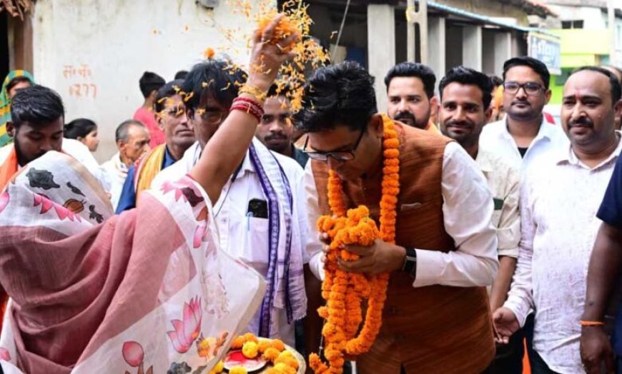 मिडमिडा में विकास कार्यों को मिली नई सौगात, वित्त मंत्री ओ.पी. चौधरी ने किया शिलान्यास एवं लोकार्पण