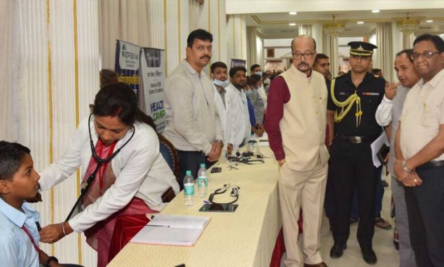 लोकभवन में लगा बाल रोग शिविर, राज्यपाल डेका ने स्वास्थ्य परीक्षण व्यवस्था का लिया जायजा