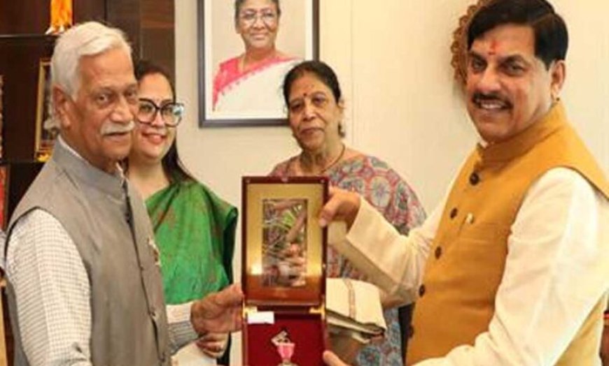 मुख्यमंत्री डॉ. यादव से मिले पद्म अवार्डी  गुंदेचा और डॉ. व्यास
