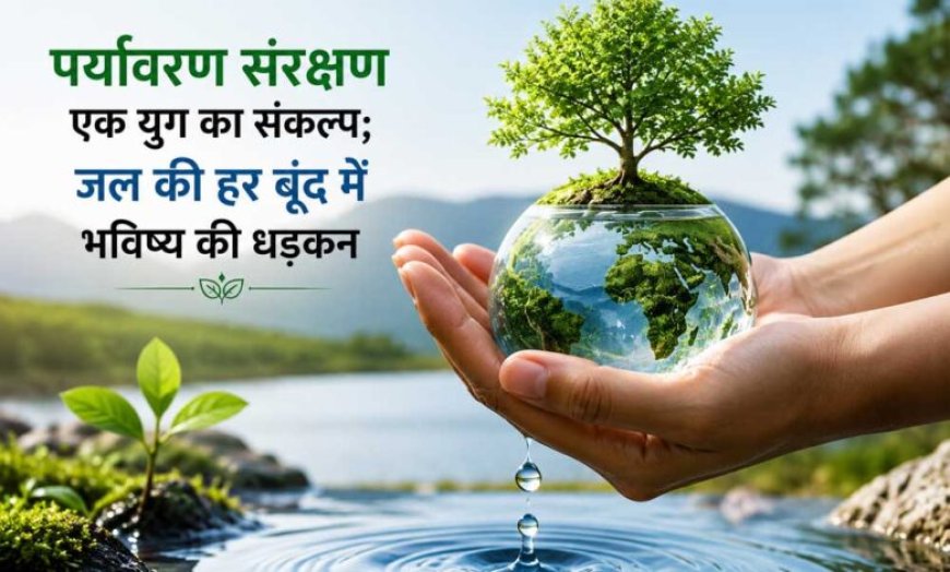 पर्यावरण संरक्षण एक युग का संकल्प; जल की हर बूंद में भविष्य की धड़कन
