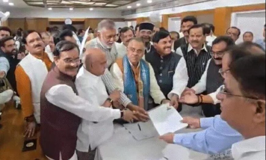 MP राज्यसभा चुनाव: भाजपा उम्मीदवार तरुण चुघ और रजनीश अग्रवाल ने भरा नामांकन, CM मोहन यादव रहे मौजूद