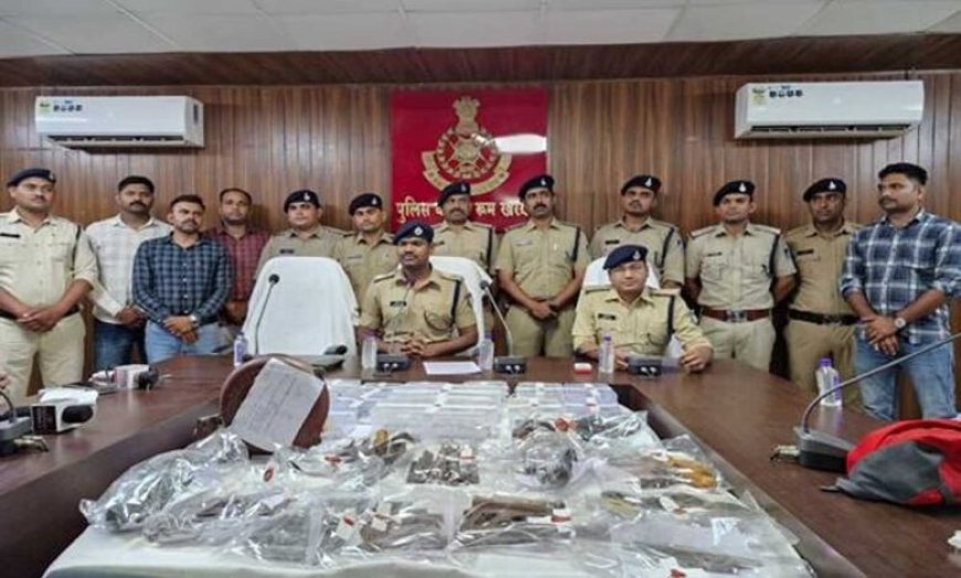 मध्‍यप्रदेश पुलिस की अवैध हथियारों के विरुद्ध बड़ी कार्रवाई