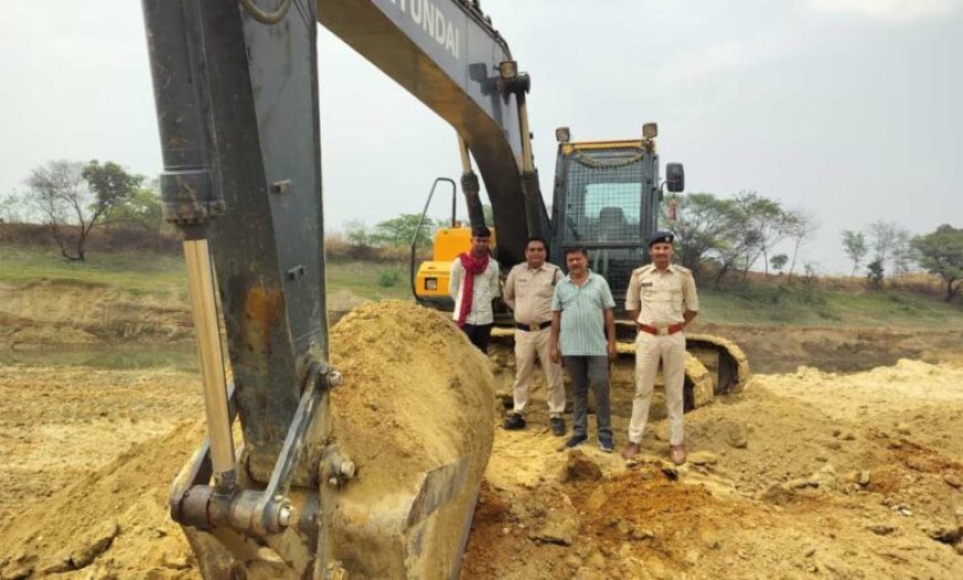 खनिज उड़नदस्ता दल का बड़ा एक्शन 15 संदिग्ध स्थानों पर छापा, अवैध खनन-परिवहन में लगे 14 वाहन जब्त