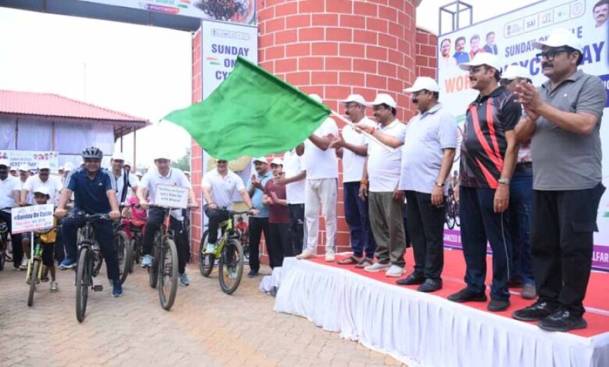 उपमुख्यमंत्री अरुण साव ने सायकल चलाकर फिटनेस और पर्यावरण संरक्षण का दिया संदेश