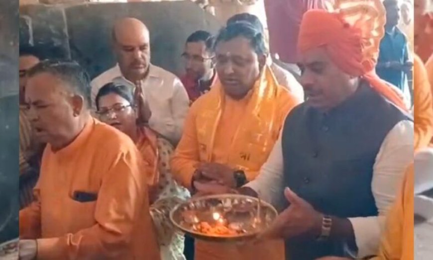 भोजशाला पहुंचे विधायक रामेश्वर शर्मा, बोले- मुस्लिम समाज सत्य स्वीकार कर धरोहर हिंदुओं को सौंपे