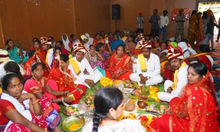 मुख्यमंत्री कन्या विवाह योजना के तहत जगदलपुर में 17 जोड़ों ने थामा एक-दूजे का हाथ