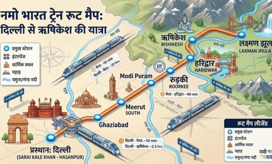 दिल्ली से हरिद्वार-ऋषिकेश तक दौड़ेगी नमो भारत ट्रेन, 150 KM रैपिड रेल कॉरिडोर से सफर होगा आसान