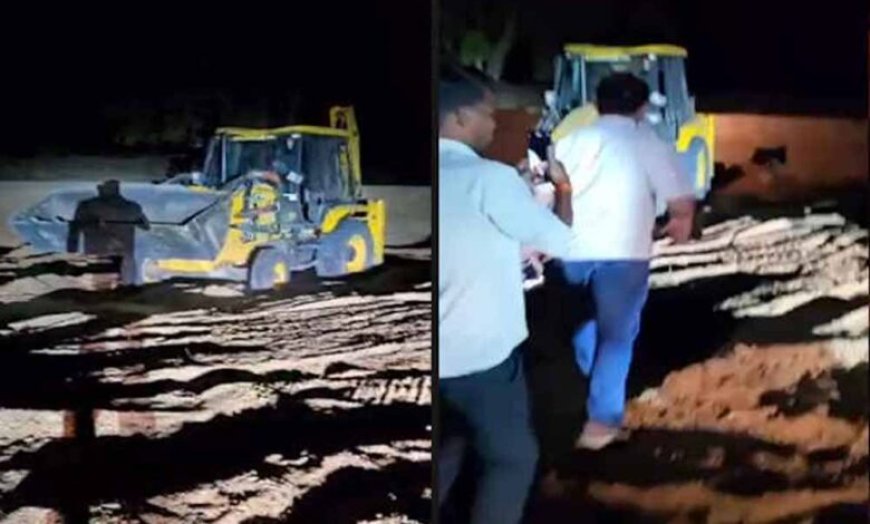 बीजापुर विधायक का देर रात छापा, नदी में पकड़ा गया अवैध रेत खनन का खेल