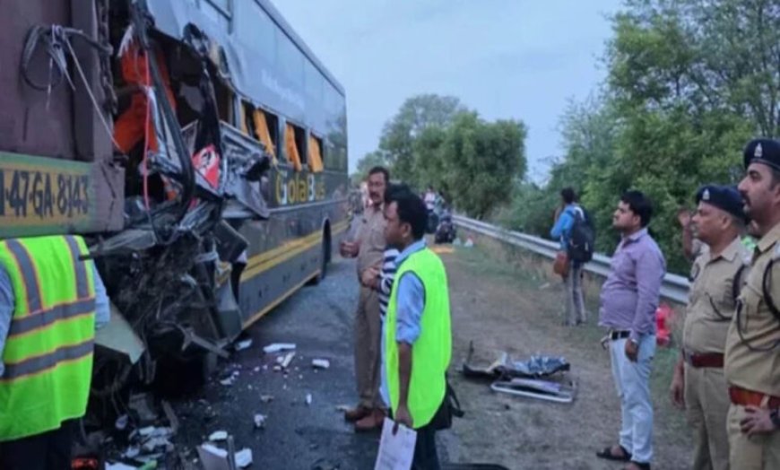 यमुना एक्सप्रेसवे पर भीषण हादसा, ट्रक से टकराई वोल्वो बस; 4 यात्रियों की मौत, 19 घायल