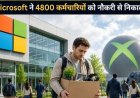 Microsoft Layoffs: AI के बढ़ते इस्तेमाल के बीच 4,800 कर्मचारियों की छंटनी, हजारों नौकरियां गईं