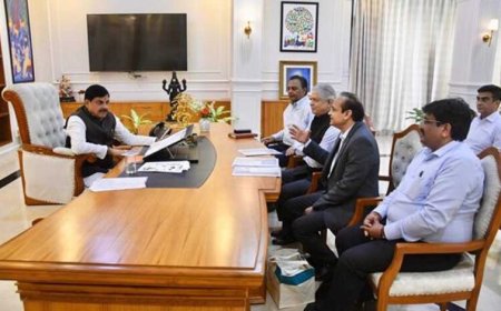 मुख्यमंत्री डॉ. यादव से सुजलॉन ग्रुप के सीईओ  कपूर ने की भेंट