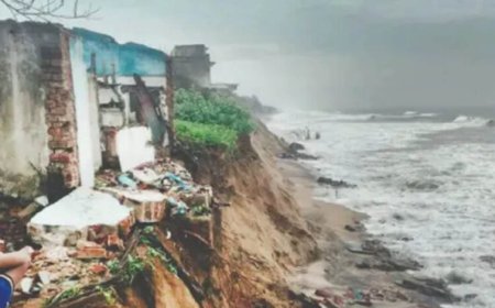 ओडिशा में समुद्र का बढ़ता कहर: गंजाम का तट कटाव की चपेट में, 17 गांवों पर मंडराया संकट
