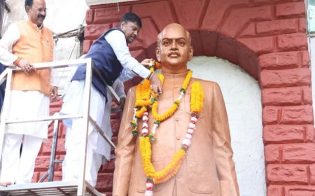 डॉ. श्यामा प्रसाद मुखर्जी की जयंती पर वन मंत्री कश्यप ने अर्पित की पुष्पांजलि