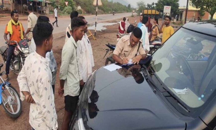 छत्तीसगढ़ पुलिस का बड़ा एक्शन, यातायात नियम तोड़ने पर 62 वाहन चालकों के चालान